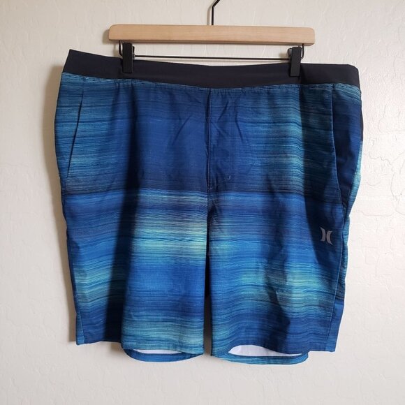 Hurley Alpha Trainer Surplus Hybrid Board Walk Short Ripstop Space Blue Mens XXL - Picture 1 of 10